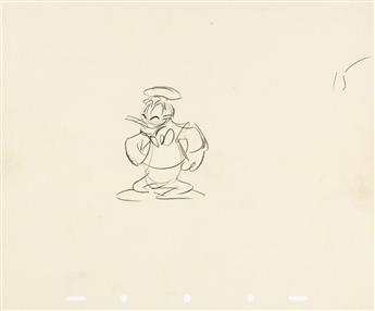 (WALT DISNEY STUDIOS) [DONALD DUCK / PANCHITO PISTOLES / ANIMATION] FRANK MC SAVAGE (1903-1998) Group of 7 Disney studio-related drawin